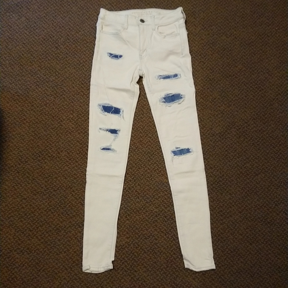 AE Super Stretch Hi-rise Jegging Size 2